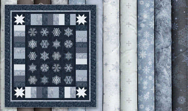 Bentley's Snowflakes by Marcus Fabrics